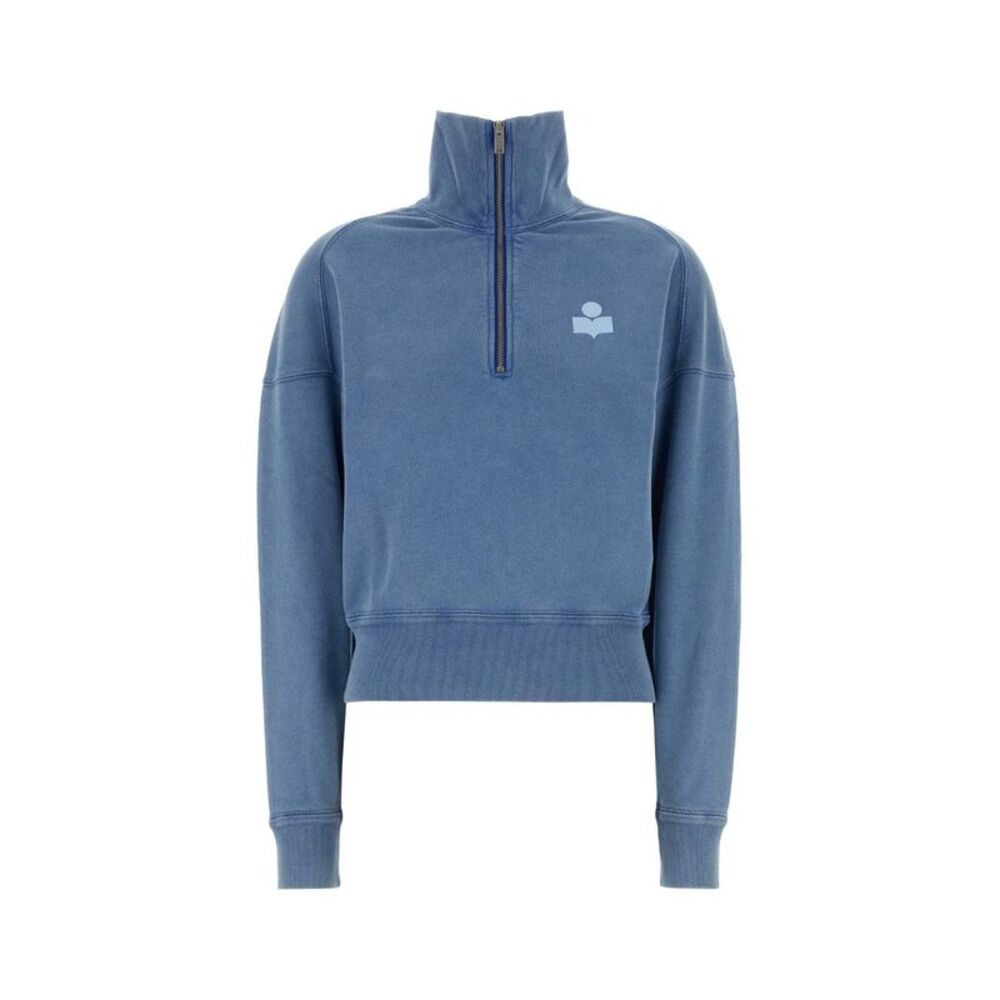 Isabel Marant Etoile Women Air Force Blue Cotton Blend Ross Sweatshirt